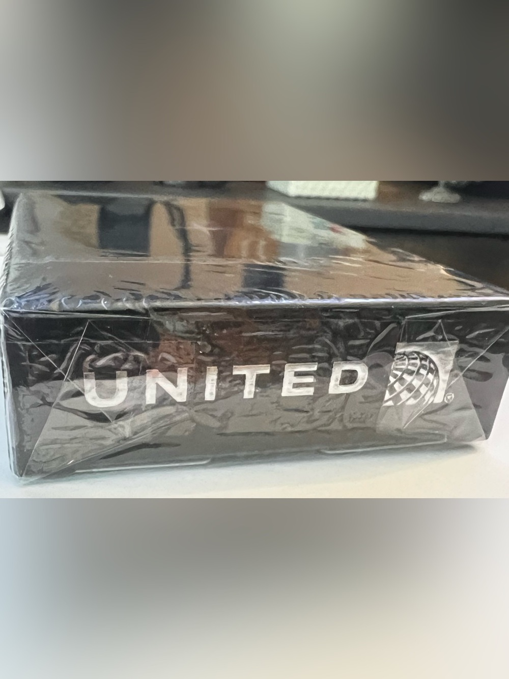 United Airlines Polaris Playing Cards – Black Deck for Home Card Games
